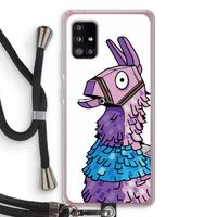 Lama: Samsung Galaxy A51 5G Transparant Hoesje met koord