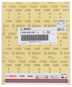 Bosch 2 608 608 H67 benodigdheid voor handmatig schuren Schuurpapier P400 1 stuk(s)