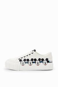 Sneakers met plateauzool en Mickey Mouse - WHITE - 40