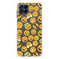 Samsung Galaxy M53 Doorzichtige Silicone Hoesje Emoji - thumbnail