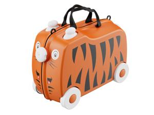 TOPMOVE Kinder koffer met zitje (Tijger)