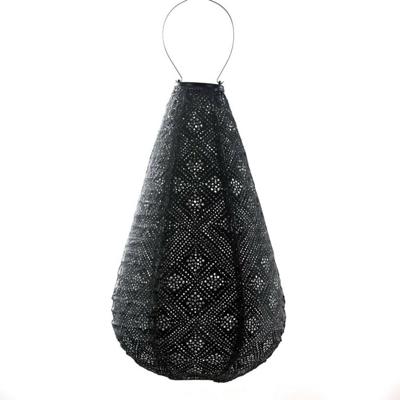 Lumiz solar lampion topaze 28 cm donker grijs