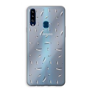 Hipster stripes: Samsung Galaxy A20s Transparant Hoesje