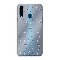 Hipster stripes: Samsung Galaxy A20s Transparant Hoesje