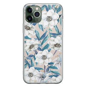 iPhone 11 Pro siliconen telefoonhoesje - Touch of flowers