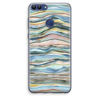 Watercolor Agate: Huawei P Smart (2018) Transparant Hoesje