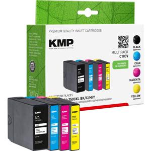 KMP Inktcartridge vervangt Canon PGI-2500BK XL, PGI-2500C XL, PGI-2500M XL, PGI-2500Y XL Compatibel Combipack Zwart, Cyaan, Magenta, Geel C103V 1565,0050
