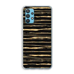 Gouden strepen: Samsung Galaxy A32 4G Transparant Hoesje