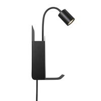 Nordlux Zwarte wandlampRoomi met usb-aansluiting - 2112551003