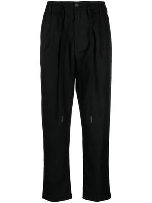 Andrea Ya'aqov pantalon droit à lien de resserrage - Noir