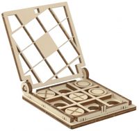 Mr. PlayWood reisspel Boter-kaas-en-eieren 7,3 x 7 cm naturel hout 15-delig - thumbnail