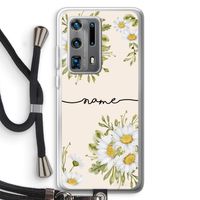 Daisies: Huawei P40 Pro Plus Transparant Hoesje met koord