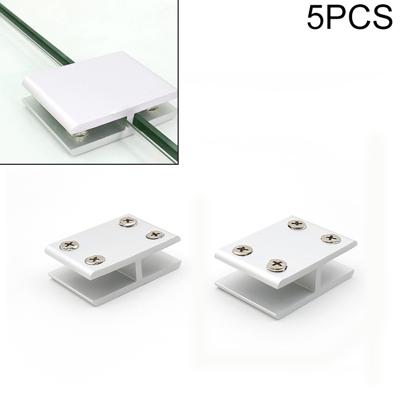 5 stuks aluminiumlegering glas combinatie klem kabinet partitie Fixing clip 180 graden Cliped 10-12mm