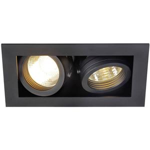 SLV 115520 Inbouwlamp GU10 Zwart (mat)