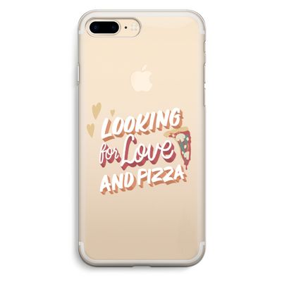 Pizza is the answer: iPhone 7 Plus Transparant Hoesje