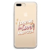 Pizza is the answer: iPhone 7 Plus Transparant Hoesje