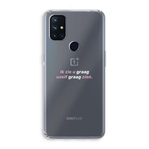 uzelf graag zien: OnePlus Nord N10 5G Transparant Hoesje