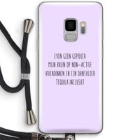 Tequila: Samsung Galaxy S9 Transparant Hoesje met koord Tequila: Samsung Galaxy S9 Transparant Hoesje met koord