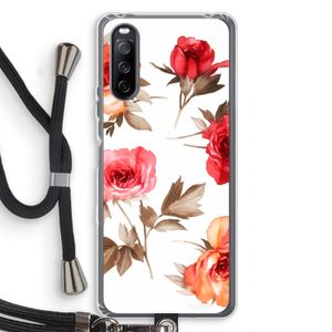 Roosjes: Sony Sony Xperia 10 III Transparant Hoesje met koord