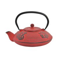 Theepot DKD Home Decor Rood 800 ml - thumbnail