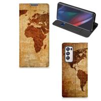 OPPO Find X3 Neo | Book Cover | Wereldkaart