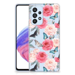 Samsung Galaxy A53 5G TPU Case Butterfly Roses