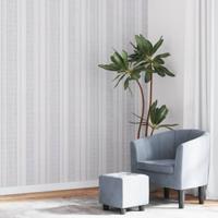 VidaXL Vliesbehang 3d strepenpatroon 10x0,53 m grijs
