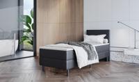 2dekans Boxspring Basic 80 x 210 Skai Zwart [Beschadiging zijkant box]