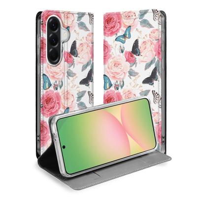 Samsung Galaxy A57 Book | Wallet Case | Butterfly Roses Samsung Galaxy A57 Book | Wallet Case | Butterfly Roses