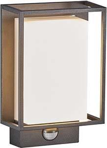 Nordlux LED Wandlamp Nestor sensor zwart 8W 2700K IP44 - 4800890