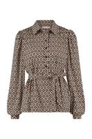 Doris culture blouse - offwhite/mustard - 07009