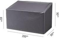 AeroCover loungebankhoes hoge rug 200x90x65/90cm