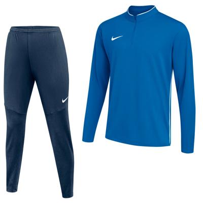 Nike Dri-FIT Park 26 Trainingspak 1/4-Zip Kids Blauw Donkerblauw