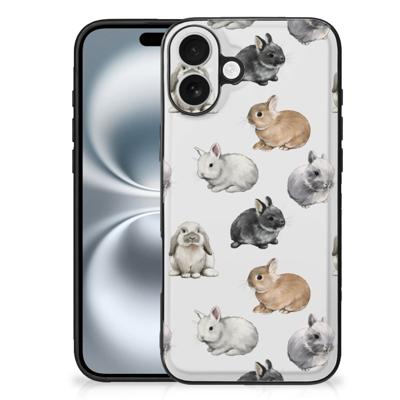 Dierenprint Telefoonhoesje voor iPhone 16 Plus Konijntjes