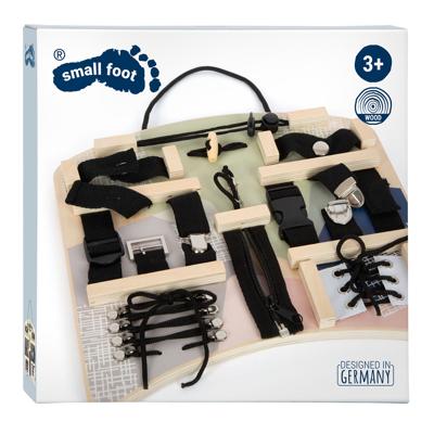 Small Foot houten activiteitenbord vergrendelingen en verbindingen