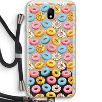Pink donuts: Samsung Galaxy J7 (2017) Transparant Hoesje met koord