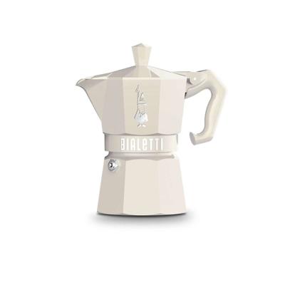 Italiaanse Koffiepot Bialetti MOKA EXCLUSIVE CREAM 3T Crème Aluminium 3 Koppar (8006363040396)
