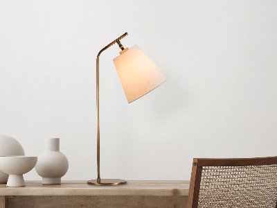 Tafellamp HUNTER vintage wit