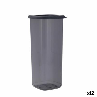 Tin Quid City Met deksel 1,75 L Grijs Plastic (12 Stuks)