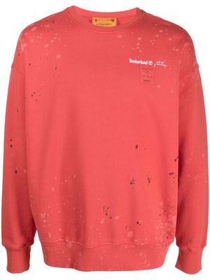 A-COLD-WALL* x Timberland sweat à col ras-de-cou - Rouge