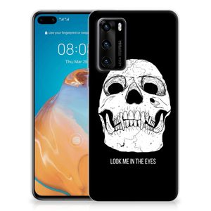 Silicone Back Case Huawei P40 Skull Eyes