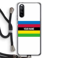 WK Wielrennen: Sony Sony Xperia 10 III Transparant Hoesje met koord