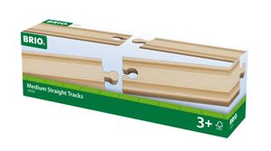 BRIO World Middellange rechte rails