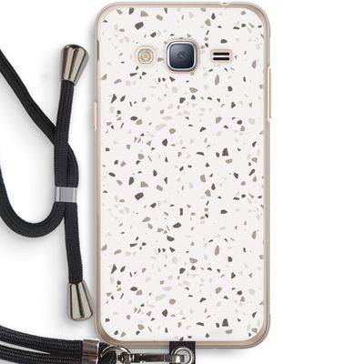 Terrazzo N°14: Samsung Galaxy J3 (2016) Transparant Hoesje met koord