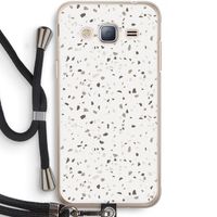 Terrazzo N°14: Samsung Galaxy J3 (2016) Transparant Hoesje met koord