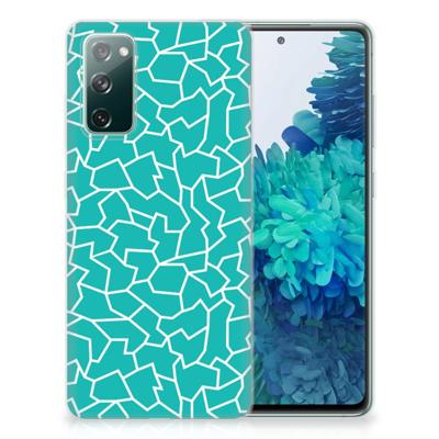Samsung Galaxy S20 FE | Hoesje maken | Cracks Blue