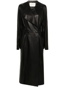 By Malene Birger manteau Sirrena en cuir - Noir