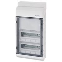 Hensel 6100432 KV 9330 Kleine verdeelkast Opbouw (op muur) Aantal groepen: 24 Aantal rijen: 2 Inhoud: 1 stuk(s)