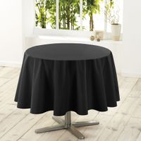 Wicotex tafelkleed textiel essentiel zwart rond 180 cm