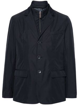Herno blazer superposé Byron à boutonnage simple - Bleu